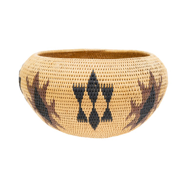 Washoe Degikup Basket by May James, Native, Basketry, Vertical