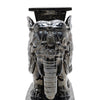 Pair of Glazed Ceramic Elephant Stools