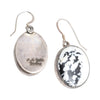 Navajo White Buffalo Turquoise Earrings