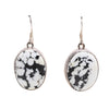 Navajo White Buffalo Turquoise Earrings