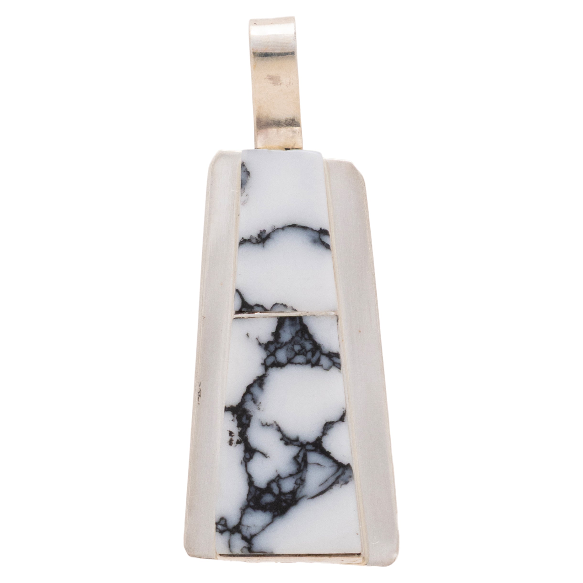 Navajo White Buffalo Turquoise Pendant, Jewelry, Necklace, pen