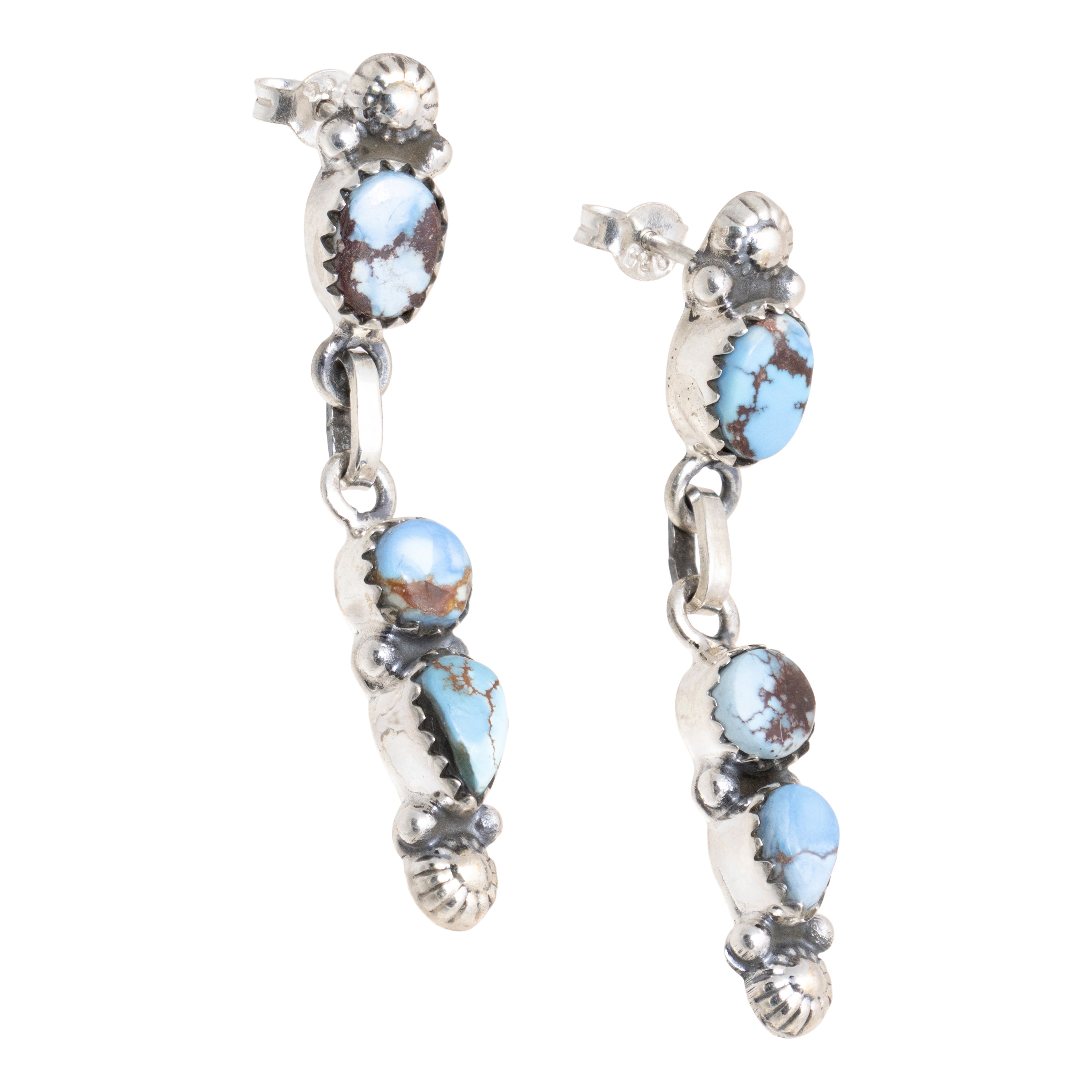 Golden Hill Turquoise Dangle Earrings, Jewelry, Earrings, Southwest