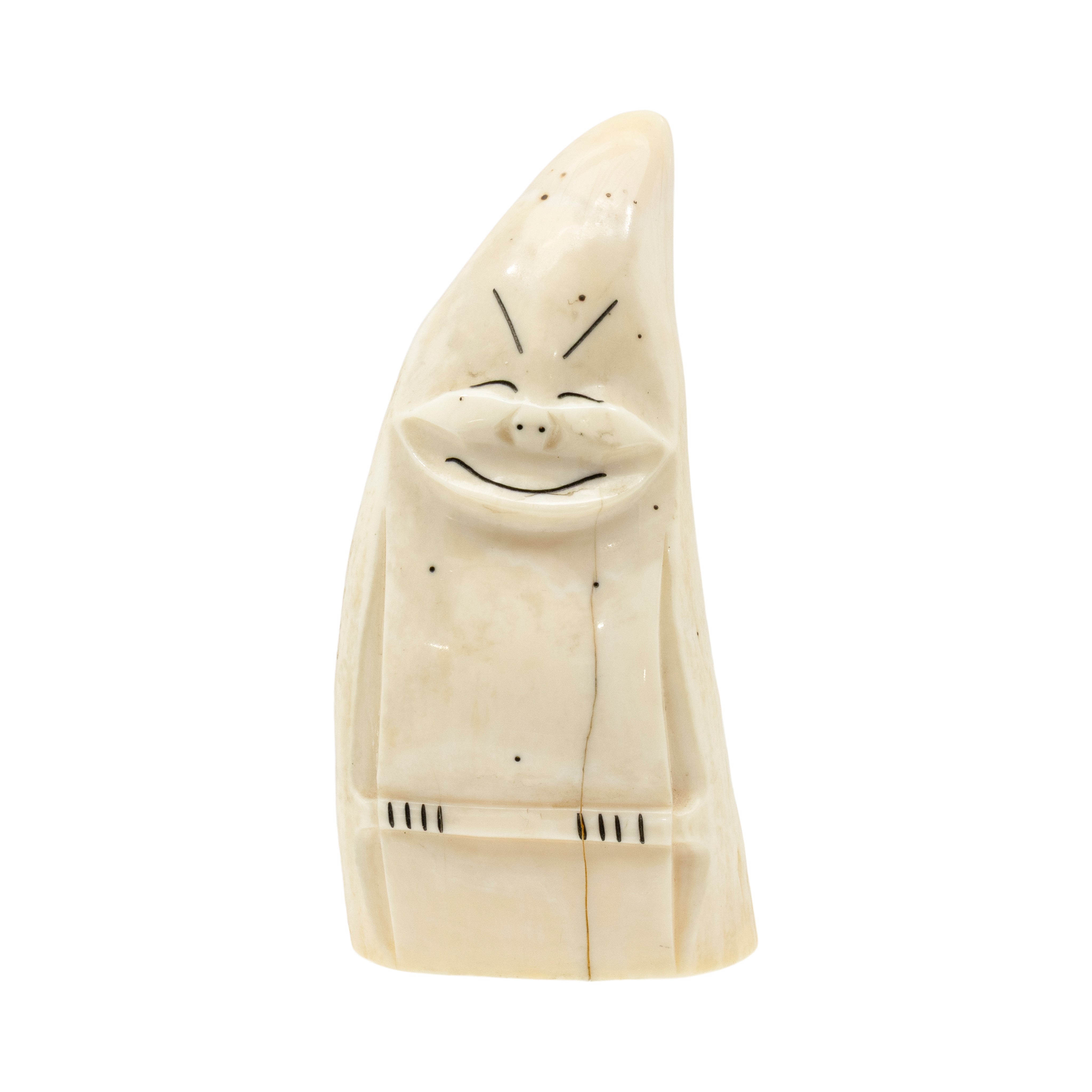 Inuit Billiken, Native, Carving, Ivory
