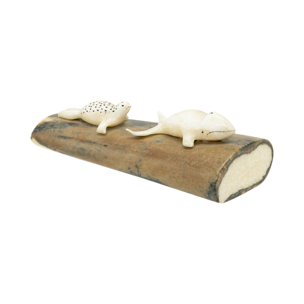 Exceptional Inuit Carving, Native, Carving, Ivory