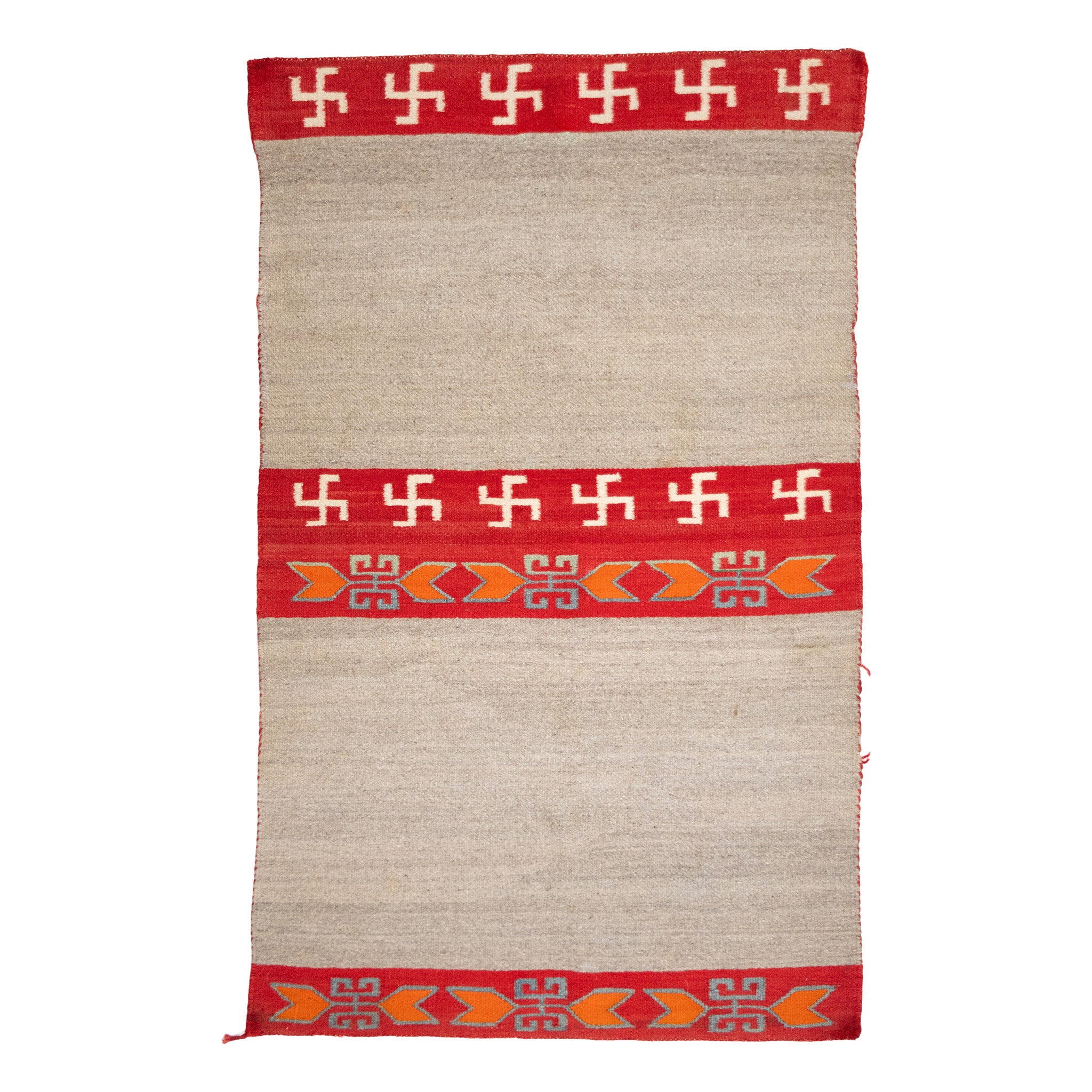 Navajo Crystal Double Saddle, Native, Weaving, Double Saddle Blanket