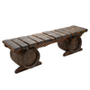 French Oak Barrel Bench