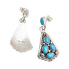 Navajo Sleeping Beauty Turquoise Dangle Earrings