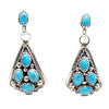 Navajo Sleeping Beauty Turquoise Dangle Earrings
