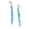 Turquoise Bead Dangle Earrings