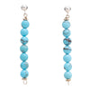 Turquoise Bead Dangle Earrings