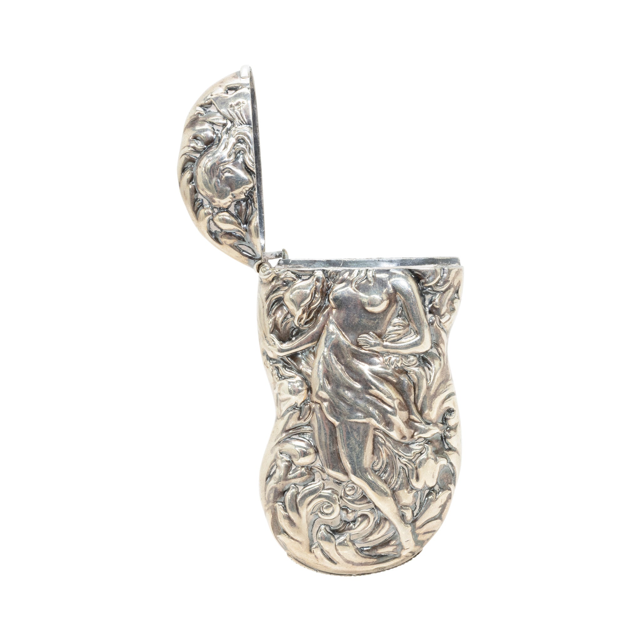 Sterling Silver Lady Match Safe