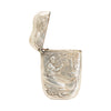 Sterling Silver Match Safe With Man in Canoe