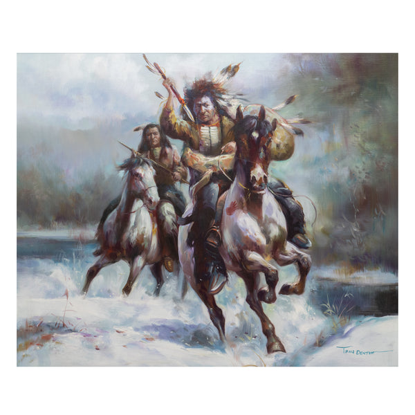 Native American Warriors by Troy Denton, Fine Art, Painting, Native American