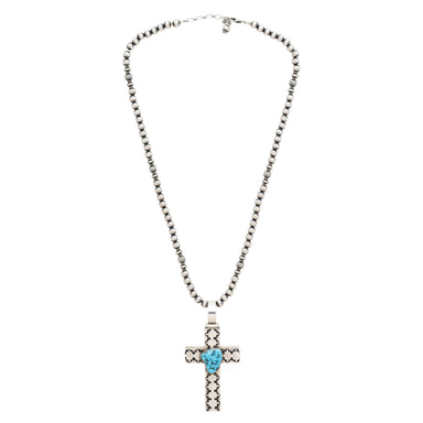 Tommy Singer Turquoise Cross Necklace, Jewelry, Necklace, Native