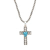 Tommy Singer Turquoise Cross Necklace