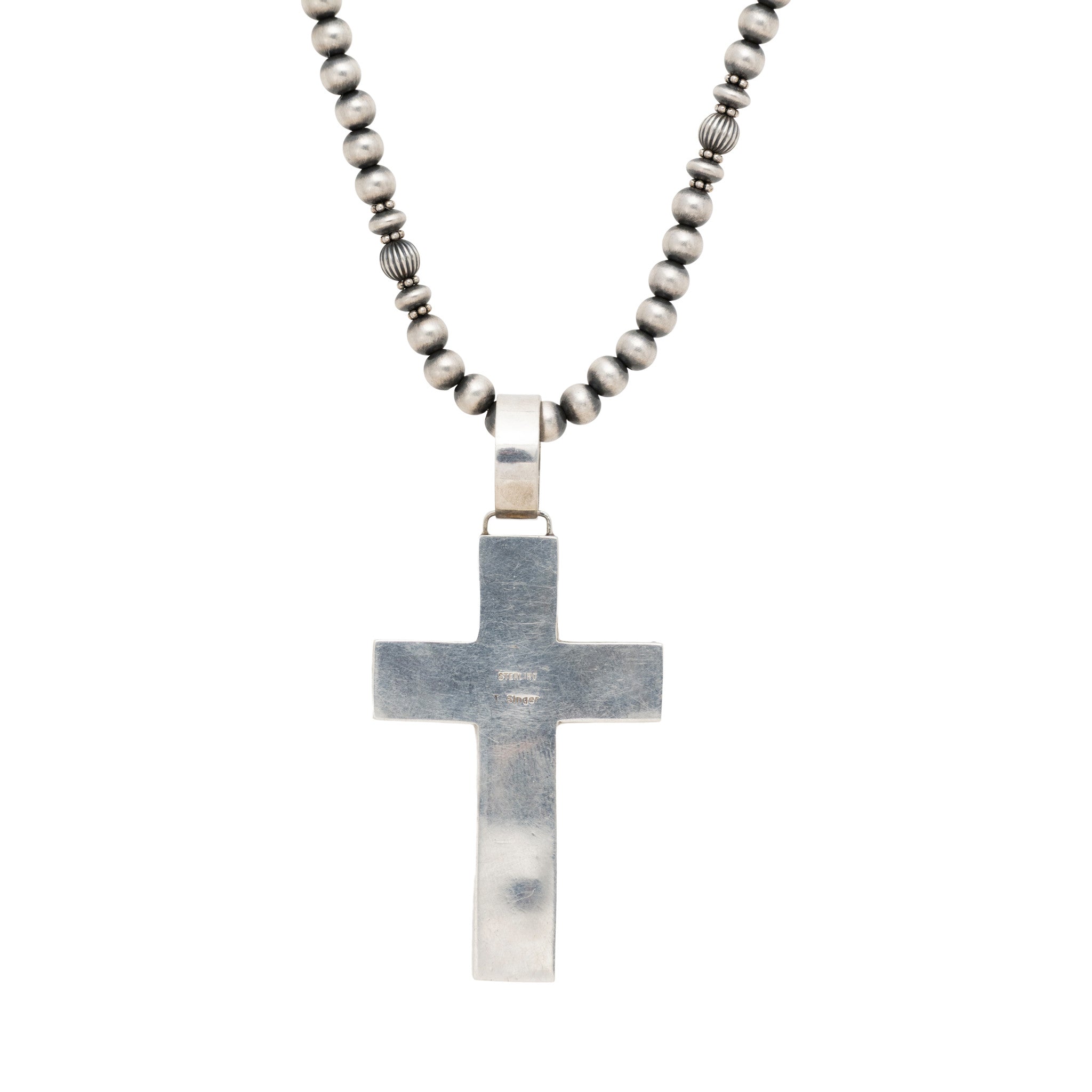 Tommy Singer Turquoise Cross Necklace