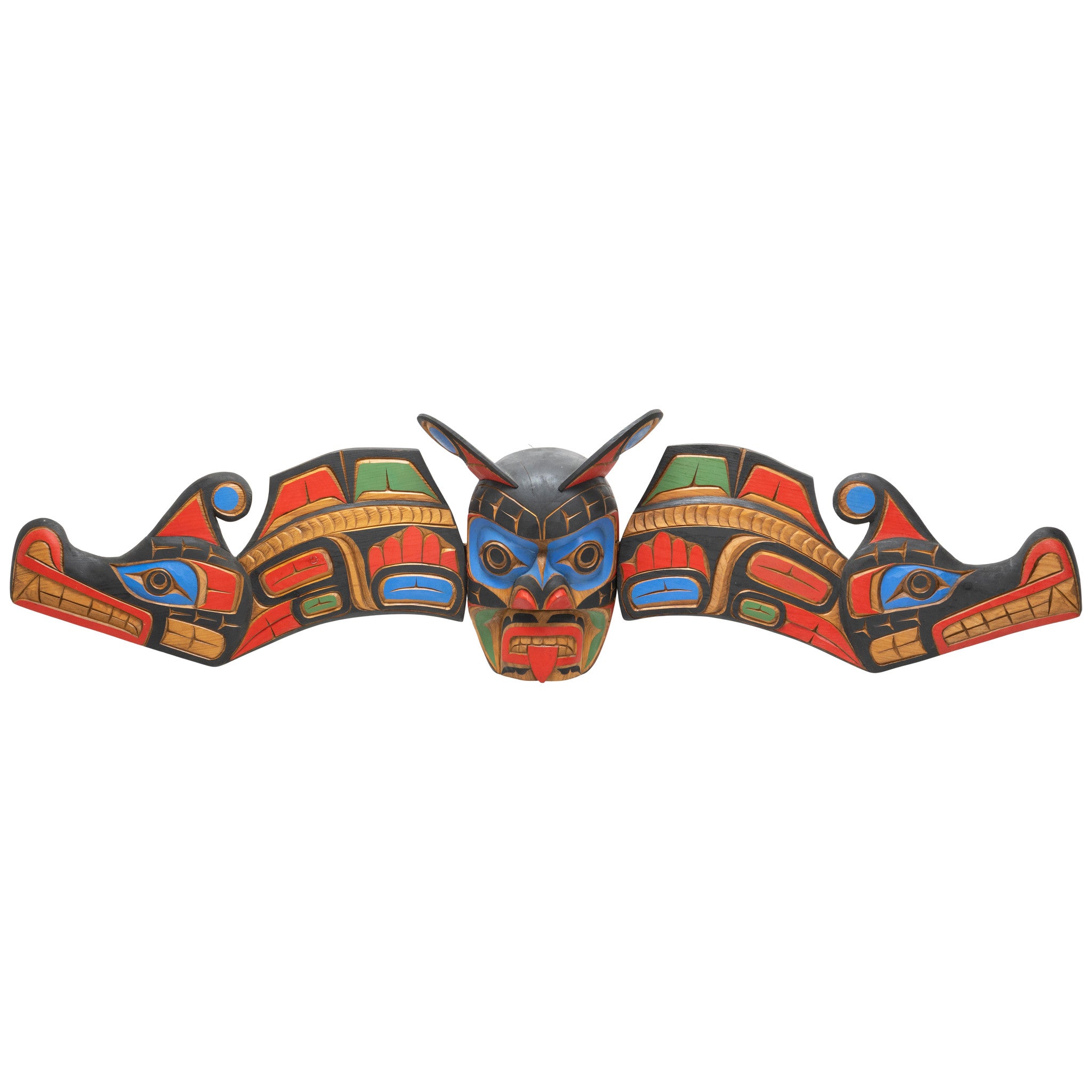 Kwakiutl Wolf Mask by Jimmy Joseph, Native, Carving, Mask