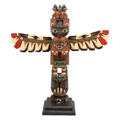 Nuu-Chah-Nulth Totem by John Williams, Native, Carving, Totem Pole