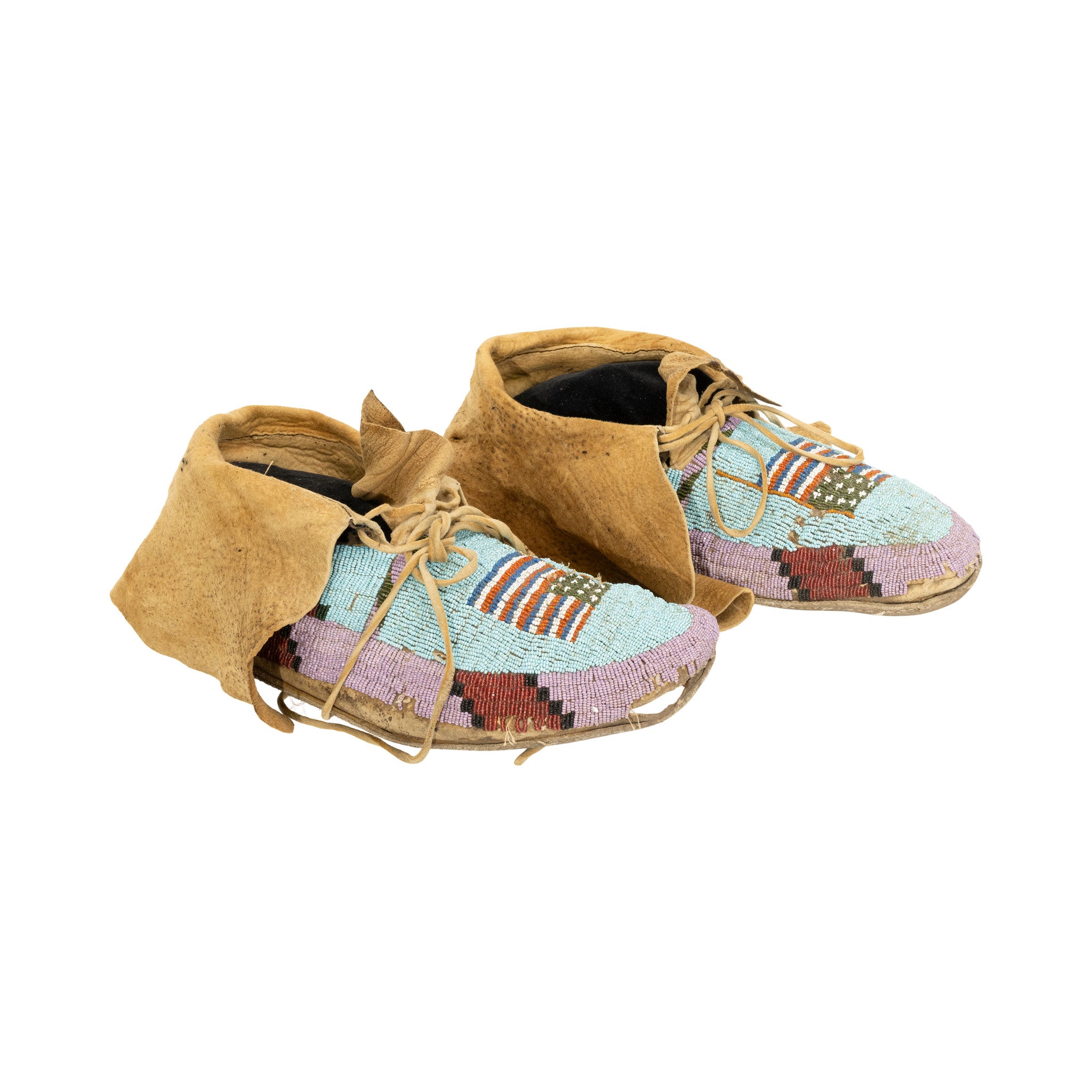 Patriotic Blackfeet Moccasins