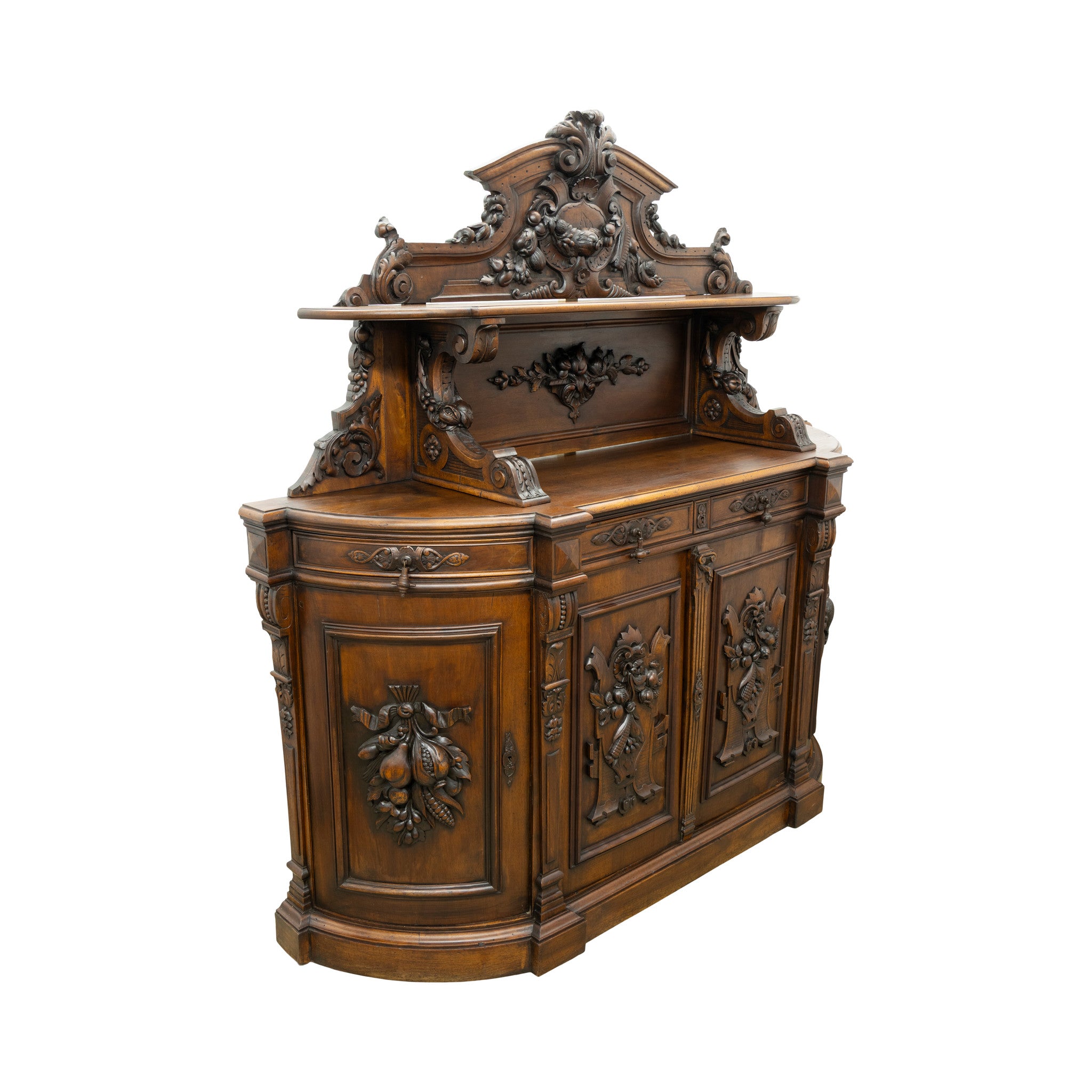 French Walnut Harvest Sideboard