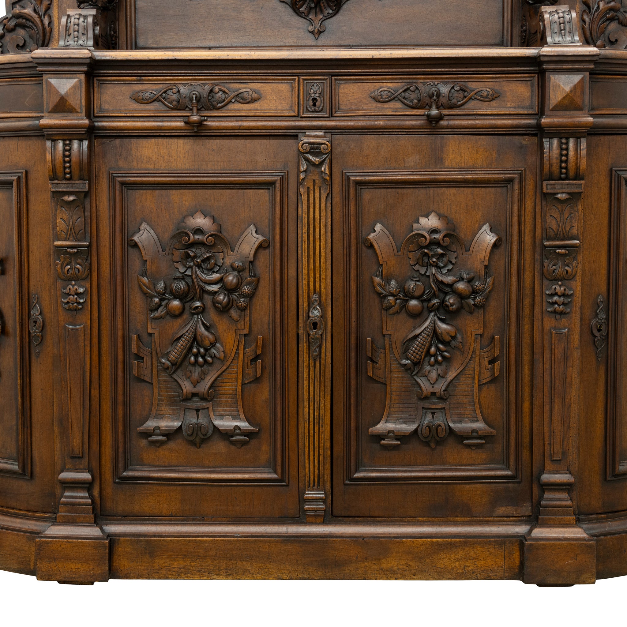 French Walnut Harvest Sideboard