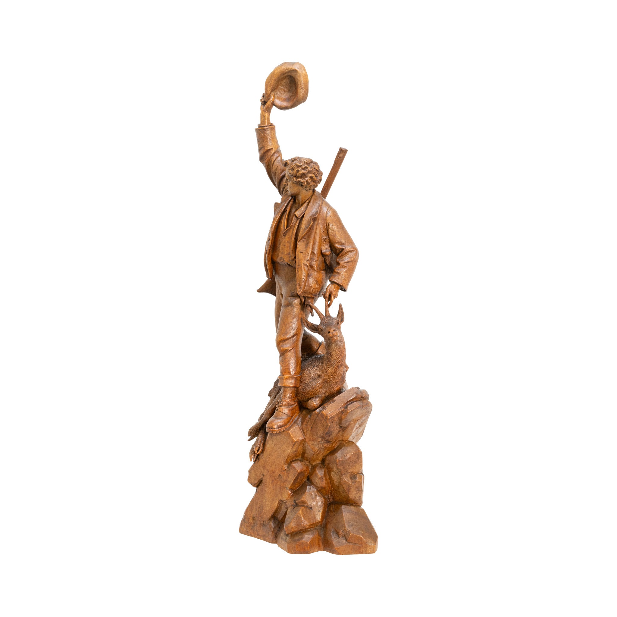 Huntsman Carving Attributed to Johann Huggler