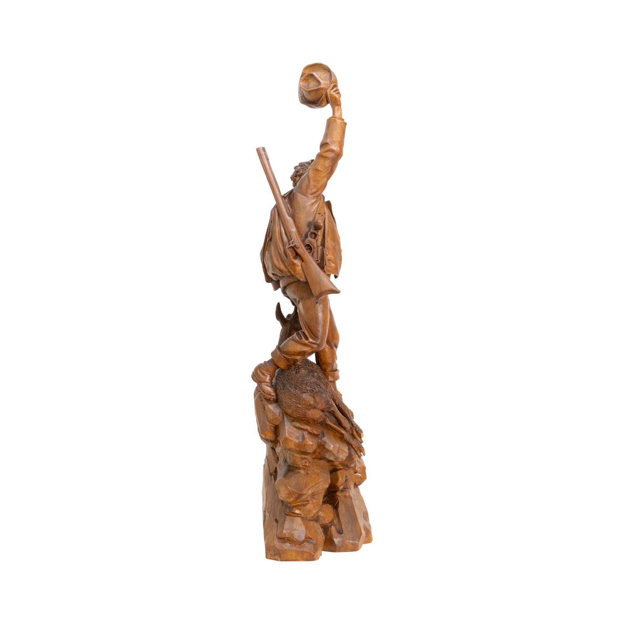 Huntsman Carving Attributed to Johann Huggler