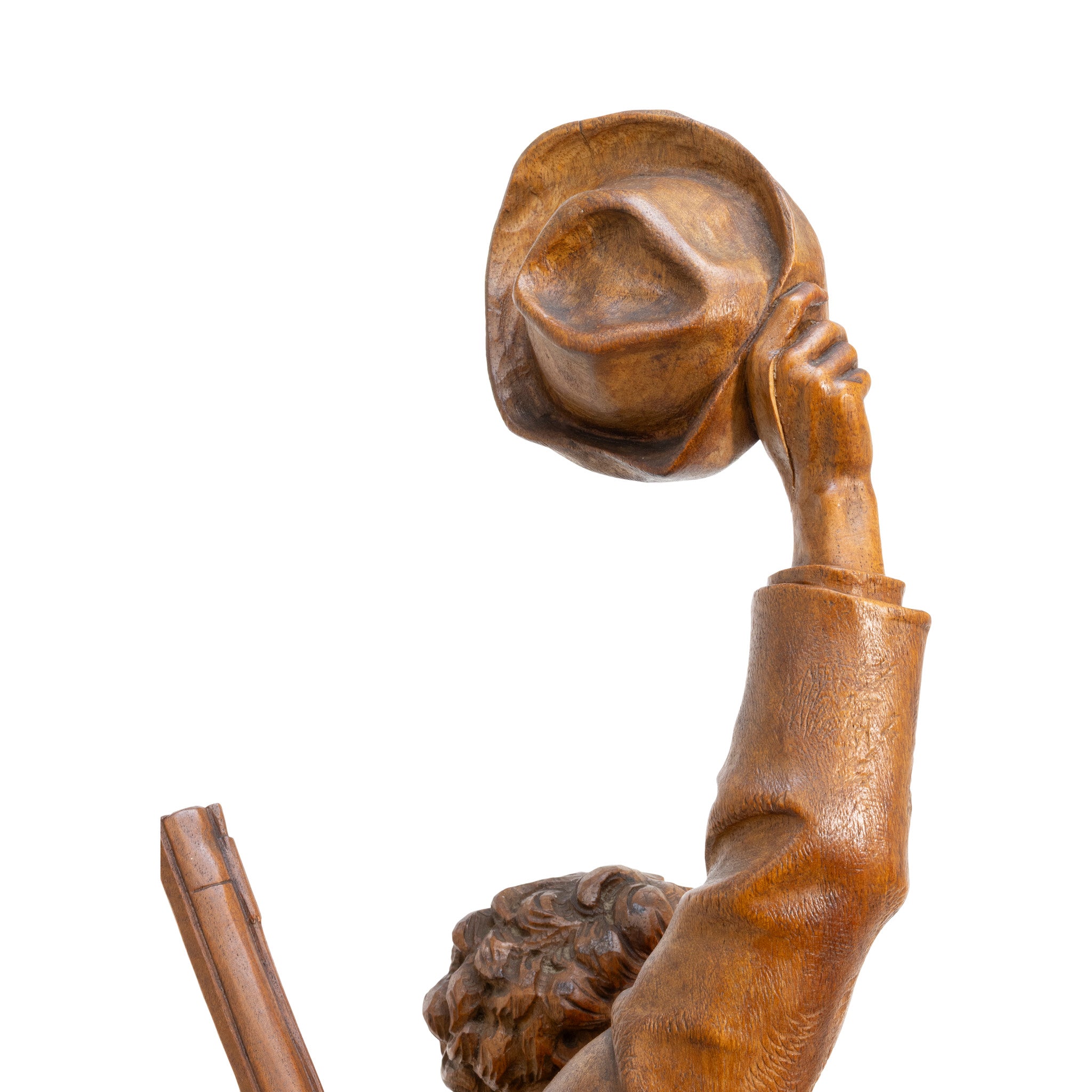 Huntsman Carving Attributed to Johann Huggler