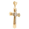 14K Diamond Cross Pendant