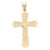 14K Diamond Cross Pendant