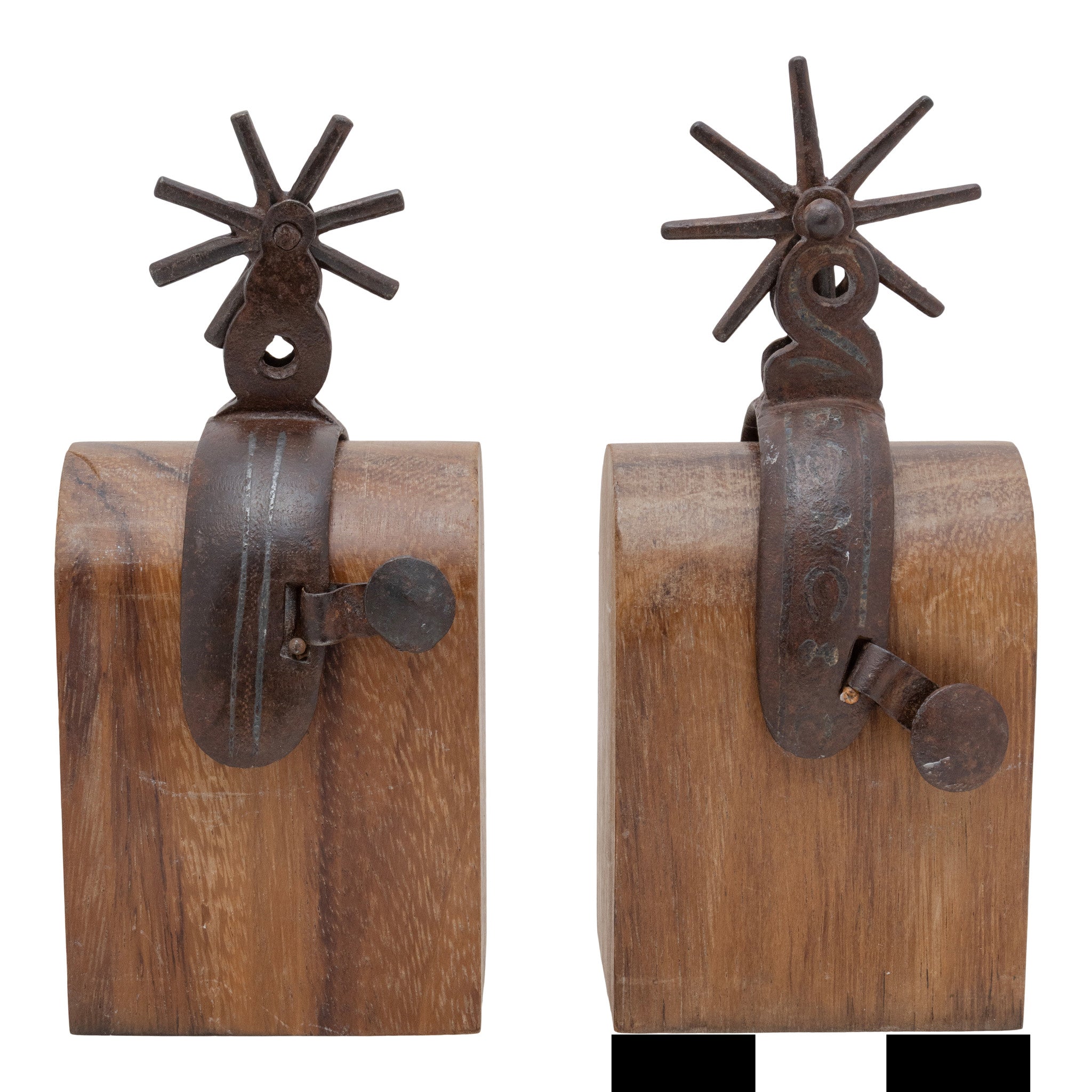 Mounted Mexican Spurs