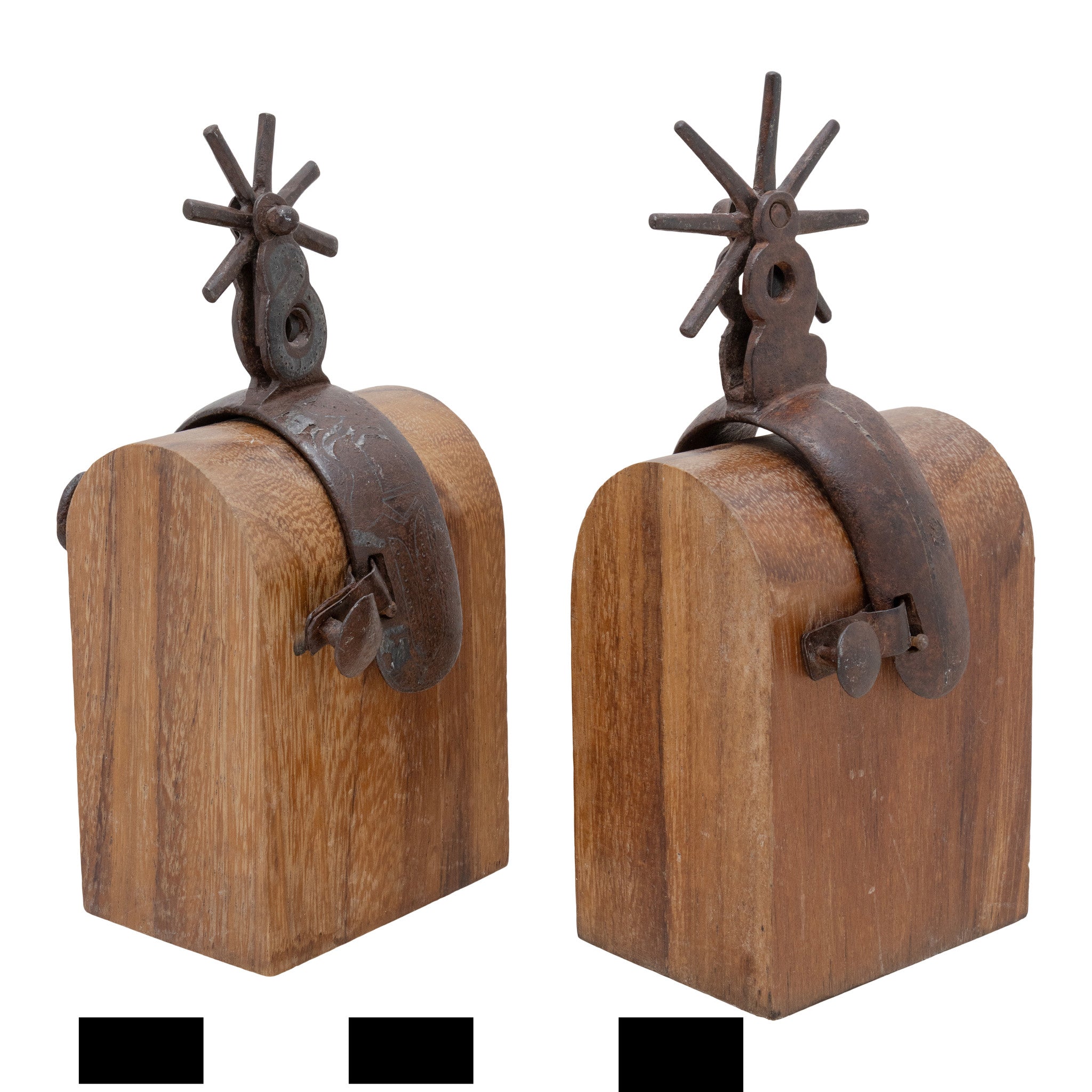 Mounted Mexican Spurs