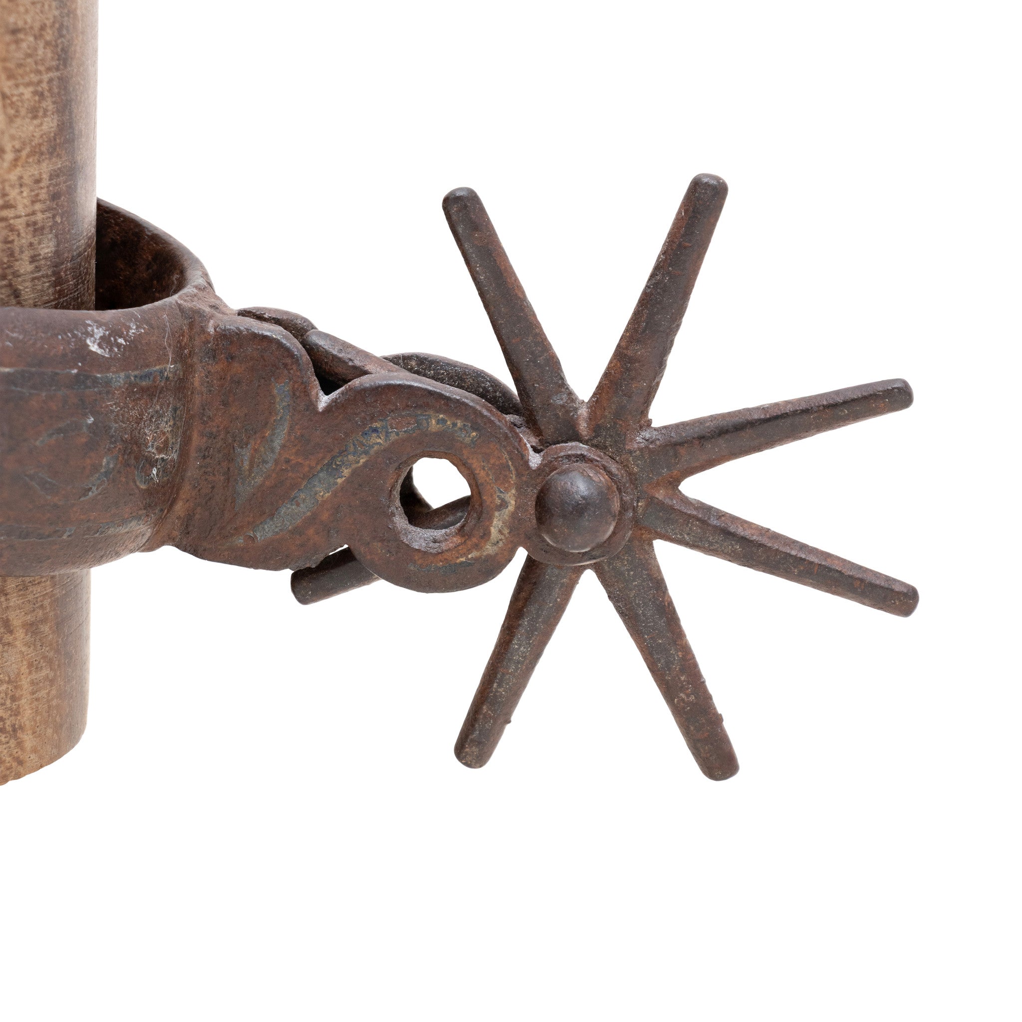 Mounted Mexican Spurs
