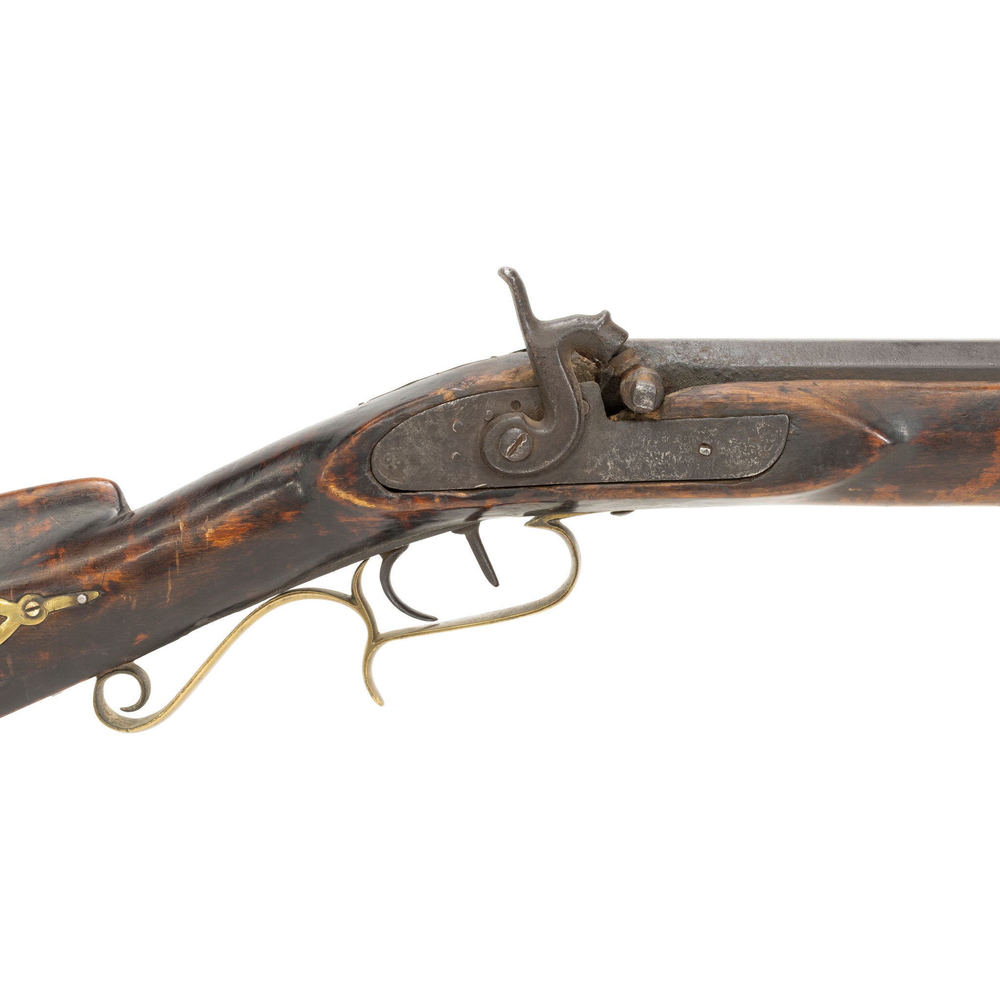 Antique American Half-Stock Percussion Rifle