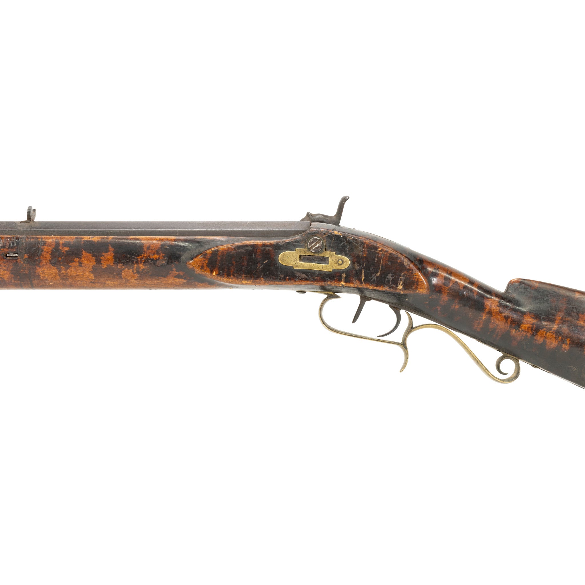 Antique American Half-Stock Percussion Rifle