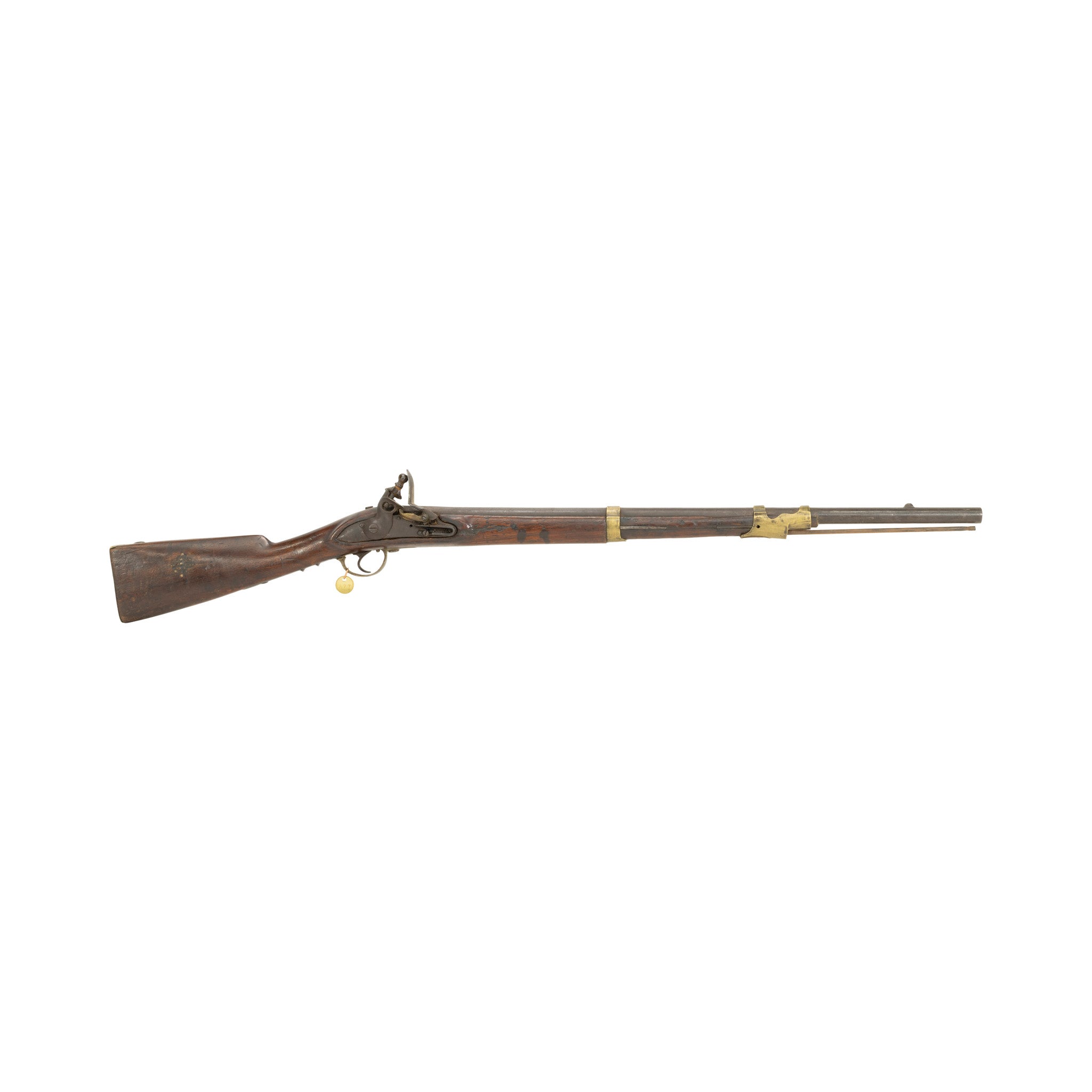 Antique Belgian .69 Caliber Flintlock Smoothbore Musket