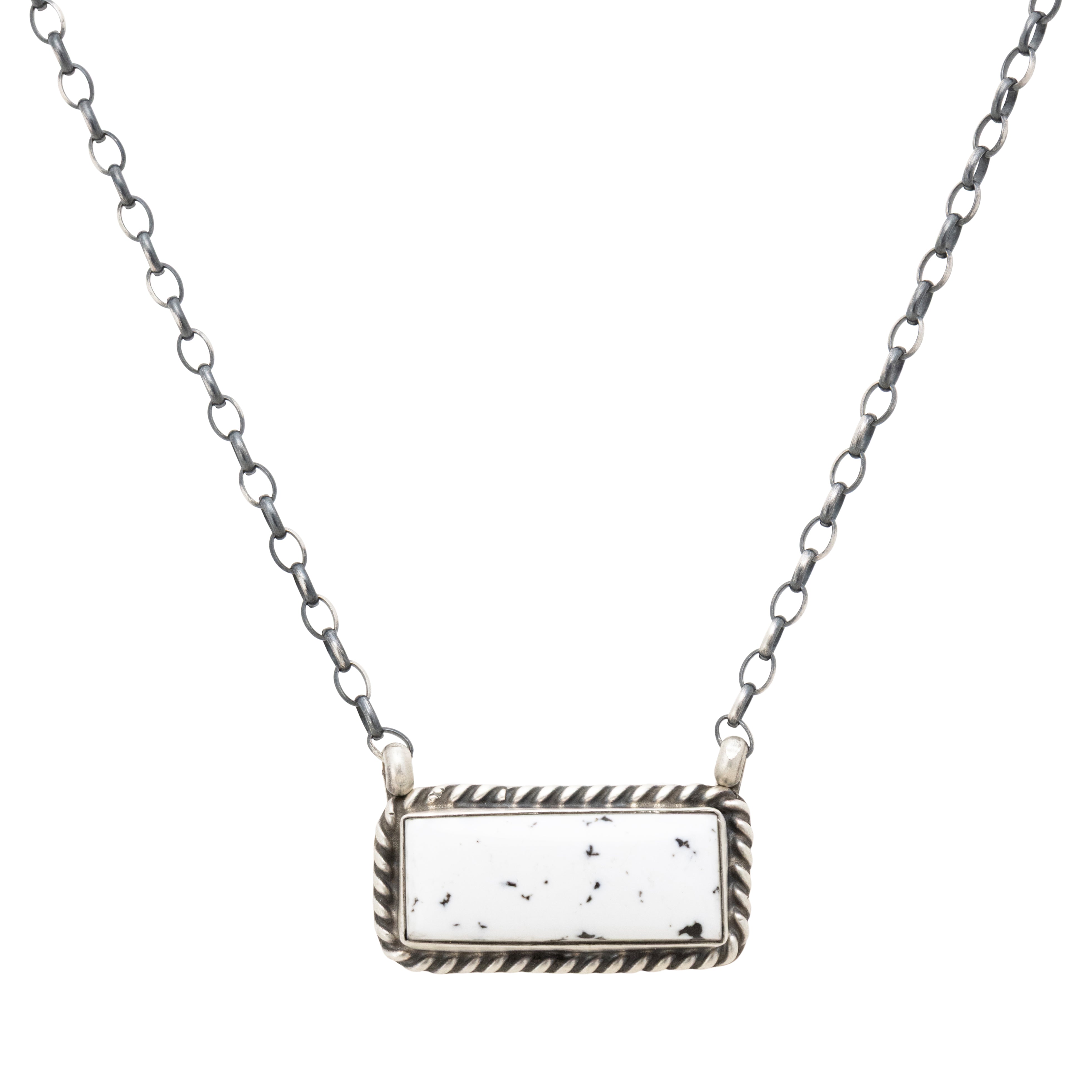 White Buffalo Turquoise Necklace