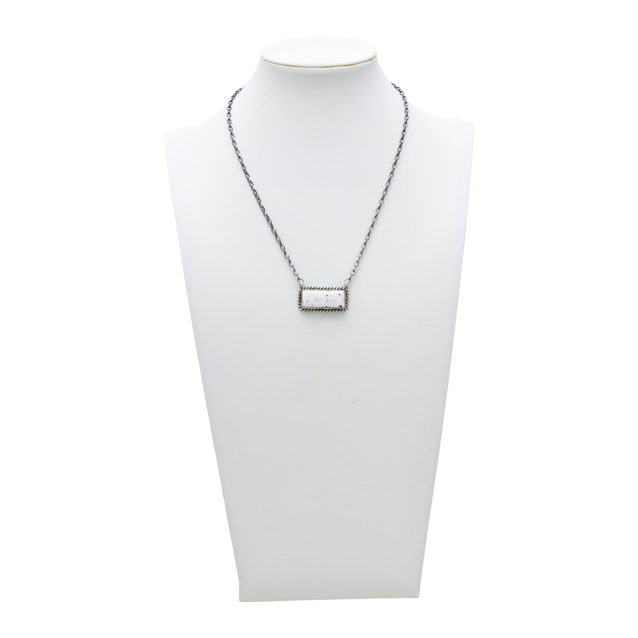White Buffalo Turquoise Necklace
