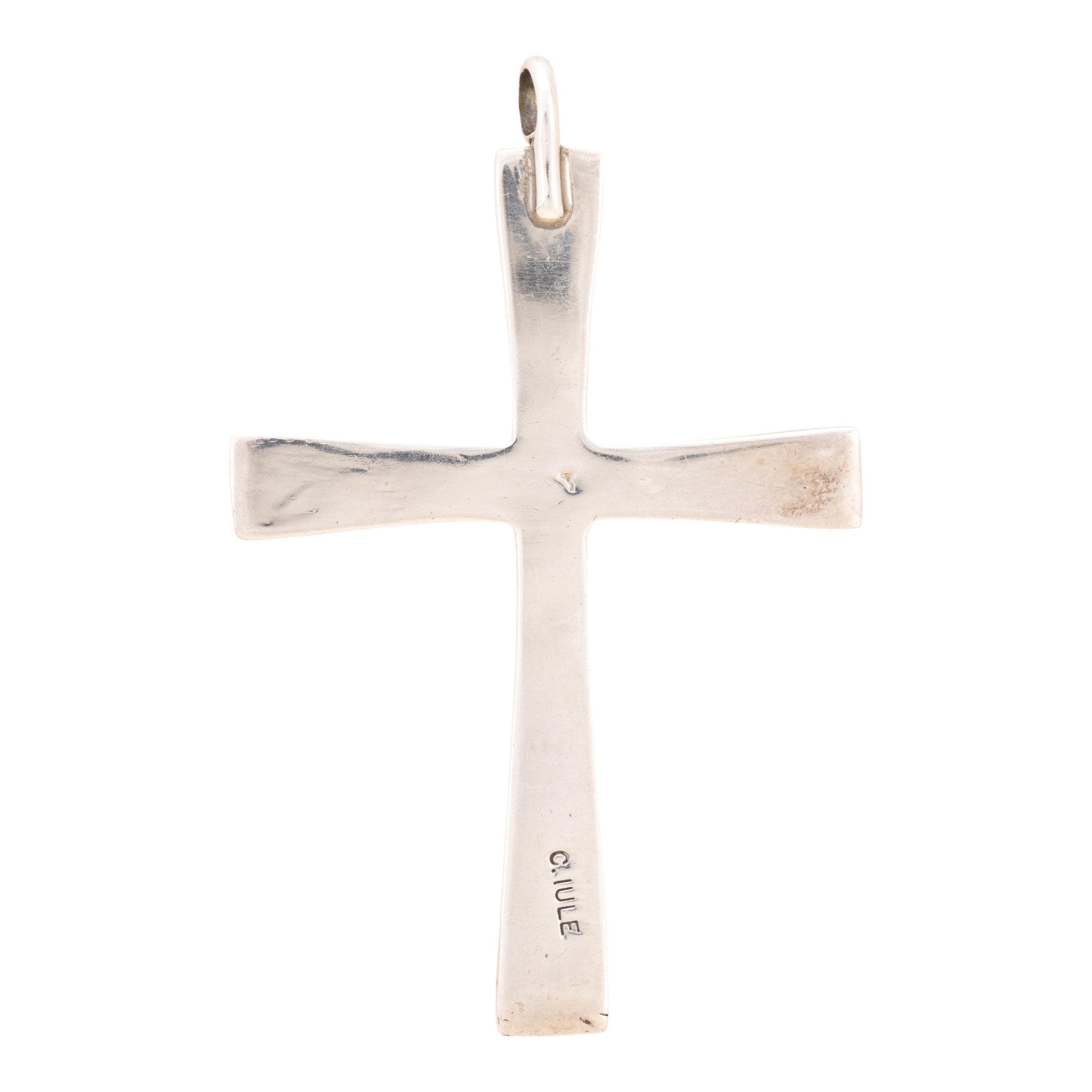 Navajo Coral Cross Pendant