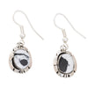 Navajo White Buffalo Turquoise Earrings, Jewelry, Earrings, Native