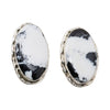 Navajo White Buffalo Turquoise Earrings, Jewelry, Earrings, Native