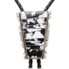 Navajo White Buffalo Turquoise Bolo