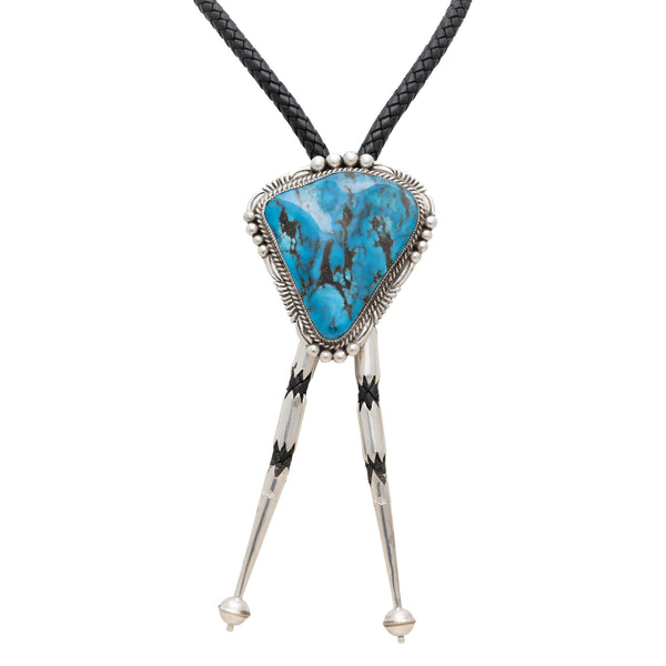 Large Navajo Turquoise Bolo, Jewelry, Bolo Necktie, Native