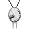 Navajo White Buffalo Turquoise Bolo