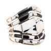Navajo White Buffalo Turquoise Ring, Jewelry, Ring, Native