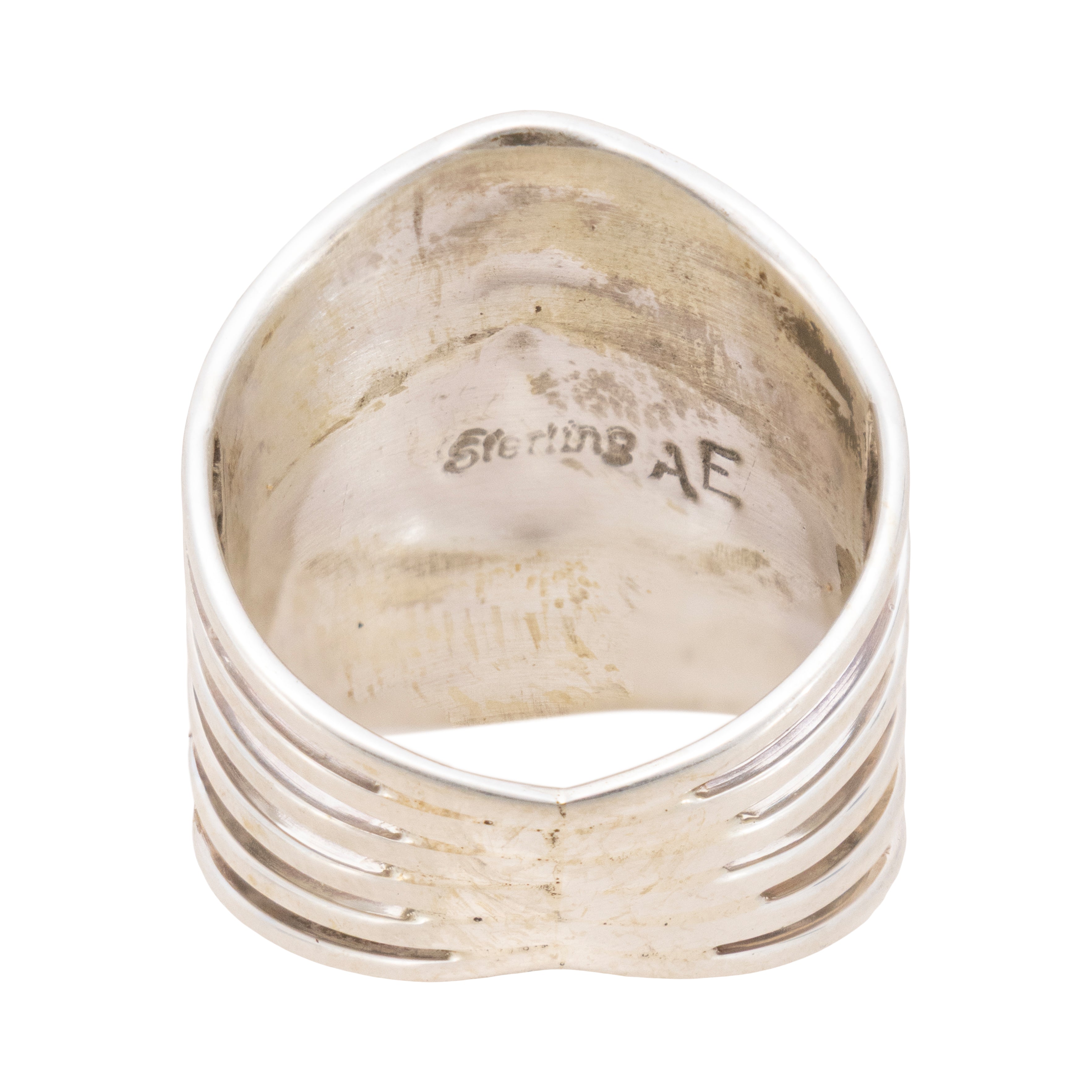 Navajo White Buffalo Turquoise Ring