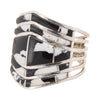 Navajo White Buffalo Turquoise Ring, Jewelry, Ring, Native