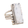 Navajo White Buffalo Turquoise Ring, Jewelry, Ring, Native