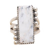 Navajo White Buffalo Turquoise Ring