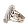Navajo White Buffalo Turquoise Ring